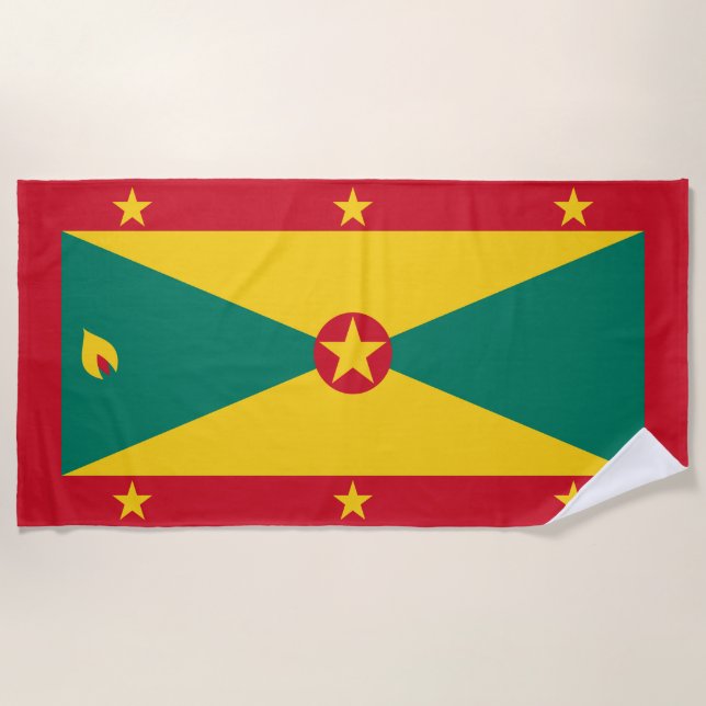 Toalla De Playa Bandera de Granada (Anverso)