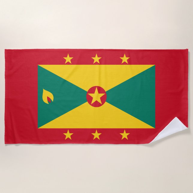 Toalla De Playa Bandera de Granada (Anverso)