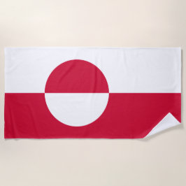 Toalla De Playa Bandera de Groenlandia