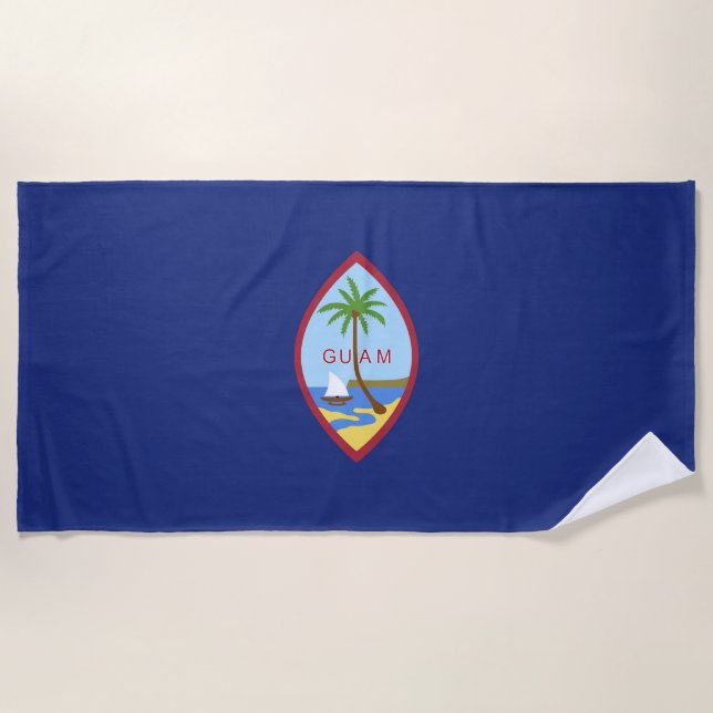 Toalla De Playa Bandera de Guam (Anverso)