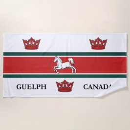 Toalla De Playa Bandera de Guelph (Ontario, Canadá)
