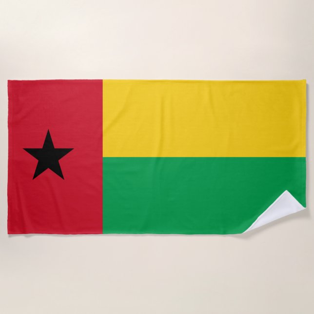 Toalla De Playa Bandera de Guinea-Bissau (Anverso)