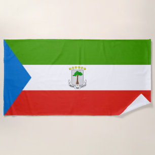Toalla De Playa Bandera de Guinea Ecuatorial