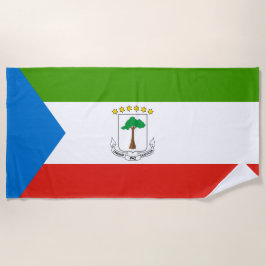 Toalla De Playa Bandera de Guinea Ecuatorial (África)