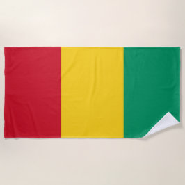 Toalla De Playa Bandera de Guinea (país africano)