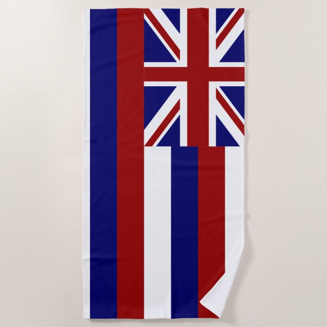 Toalla De Playa Bandera de Hawaii (Anverso)