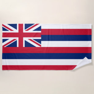 Toalla De Playa Bandera de Hawaii (Estado de los Estados Unidos)