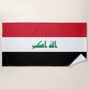 Toalla De Playa Bandera de Irak