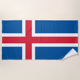 Toalla De Playa Bandera de Islandia