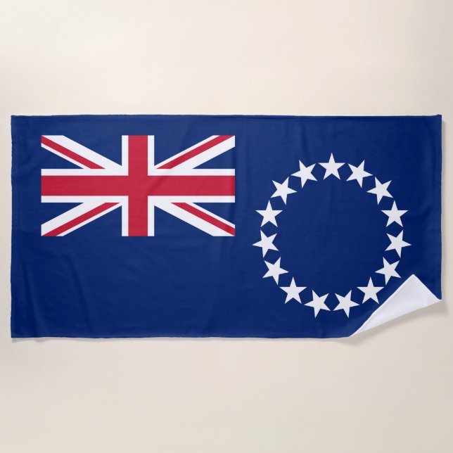 Toalla De Playa Bandera de Islas Cook (Anverso)
