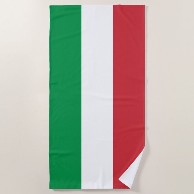 Toalla De Playa Bandera de Italia (Anverso)