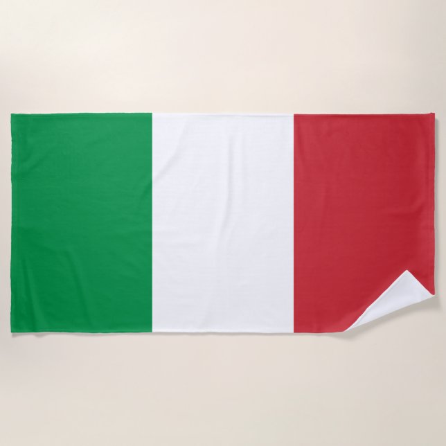 Toalla De Playa Bandera de Italia (Anverso)