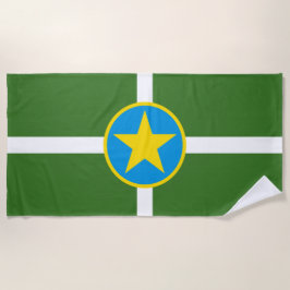 Toalla De Playa Bandera de Jackson (Misisipi)