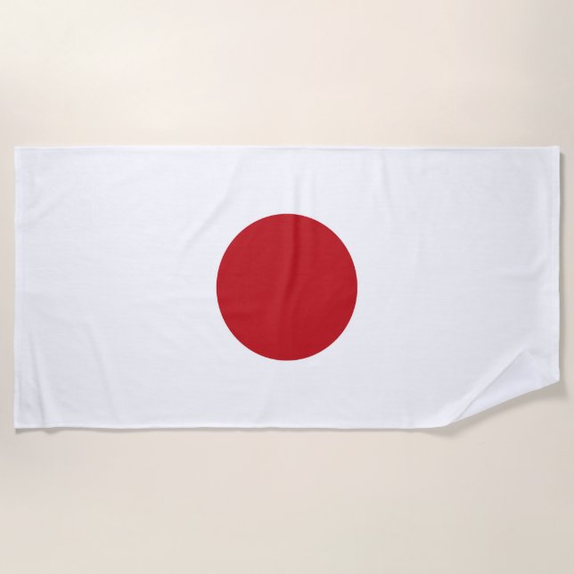 Toalla De Playa Bandera de Japón (Anverso)