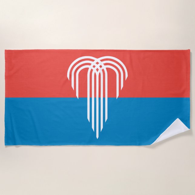 Toalla De Playa Bandera de Kansas City (Missouri) (Anverso)