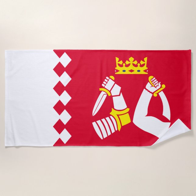 Toalla De Playa Bandera de Karelia del Norte (Anverso)