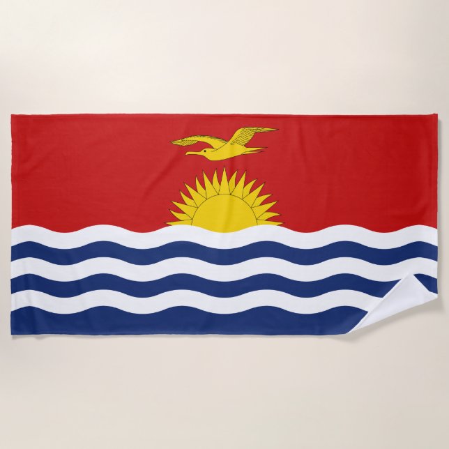 Toalla De Playa Bandera de Kiribati (Anverso)