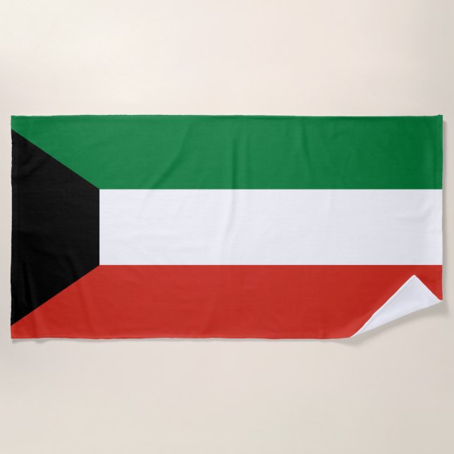 Toalla De Playa Bandera de Kuwait (Anverso)