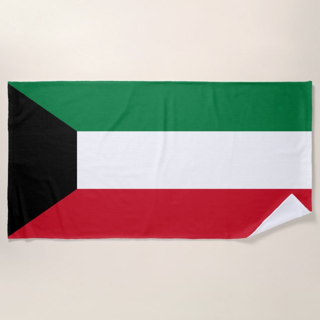 Toalla De Playa Bandera de Kuwait (Anverso)