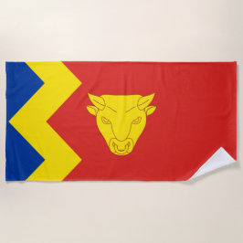 Toalla De Playa Bandera de la ciudad de Birmingham