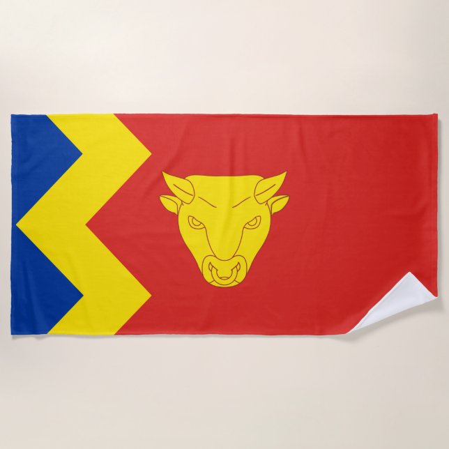 Toalla De Playa Bandera de la ciudad de Birmingham (Anverso)
