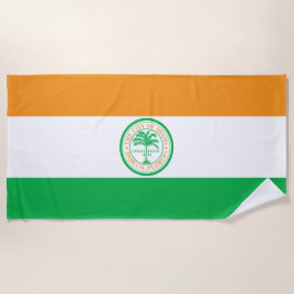 Toalla De Playa Bandera de la Ciudad de Miami (Florida)