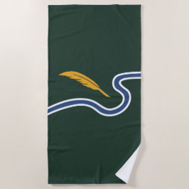 Toalla De Playa Bandera de la ciudad de Northampton (Massachusetts
