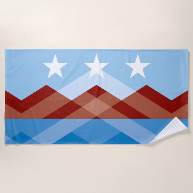 Toalla De Playa Bandera de la ciudad de Peoria (Arizona) (Anverso)