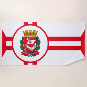 Toalla De Playa Bandera de la ciudad de São Paulo