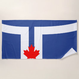 Toalla De Playa Bandera de la Ciudad de Toronto (Canadá)