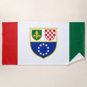 Toalla De Playa Bandera de la Federación de Bosnia-Herzegovina