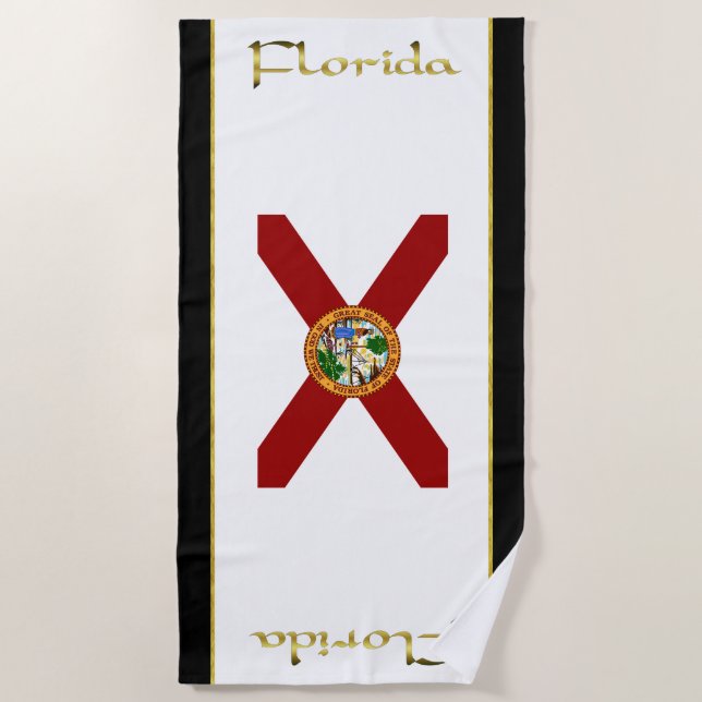 Toalla De Playa Bandera de la Florida (Anverso)