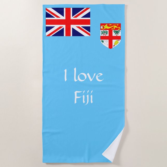Toalla De Playa Bandera de la isla de Fiji (Anverso)