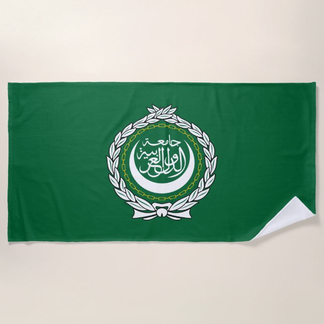 Toalla De Playa Bandera de la Liga Árabe (Anverso)
