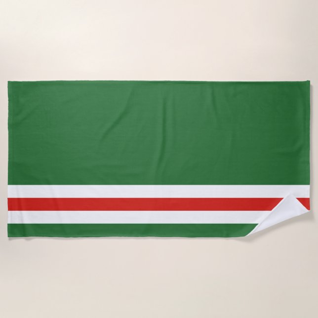 Toalla De Playa Bandera de la República Chechena de Ichkeria (Anverso)