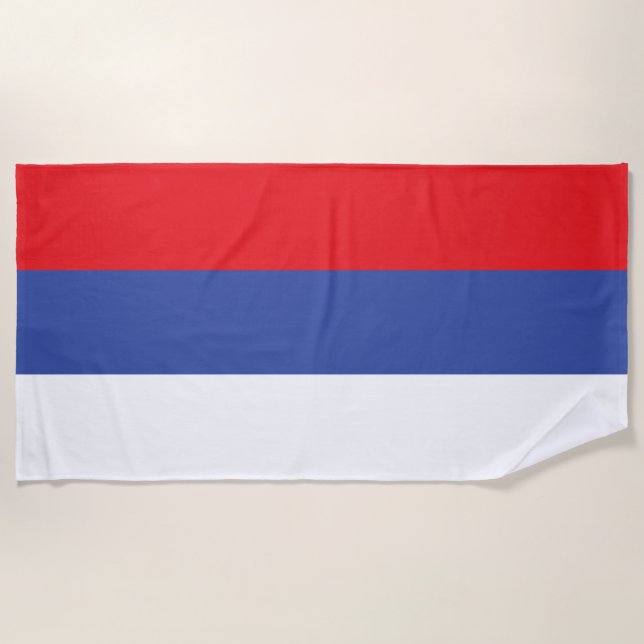 Toalla De Playa Bandera de la República Srpska (Anverso)