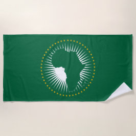 Toalla De Playa Bandera de la Unión Africana (África) (Panafrica)