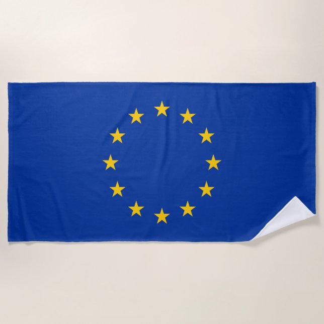 Toalla De Playa Bandera de la Unión Europea (Anverso)