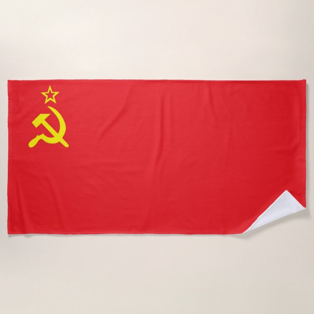 Toalla De Playa bandera de la URSS (Anverso)