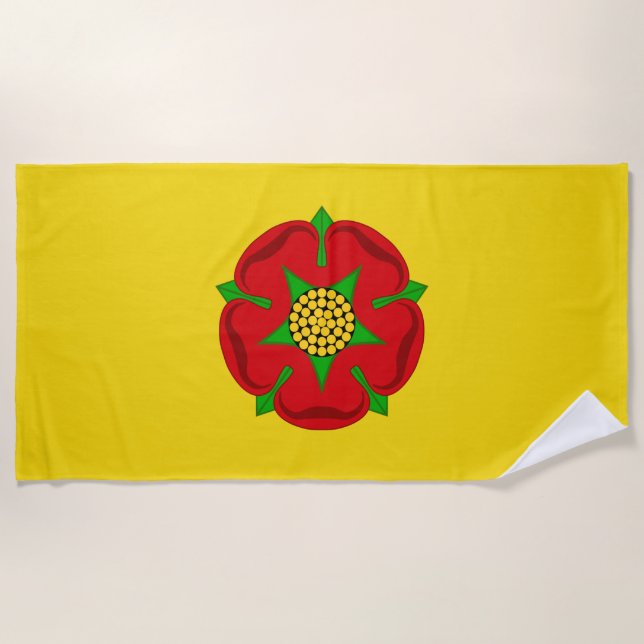 Toalla De Playa Bandera de Lancashire (Anverso)