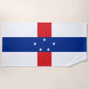Toalla De Playa Bandera de las Antillas Neerlandesas