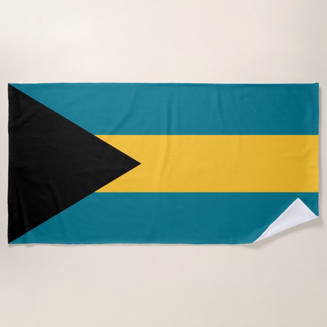 Toalla De Playa Bandera de las Bahamas (Anverso)