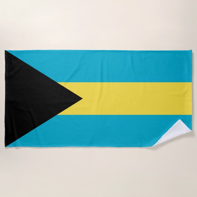 Toalla De Playa Bandera de las Bahamas (Anverso)