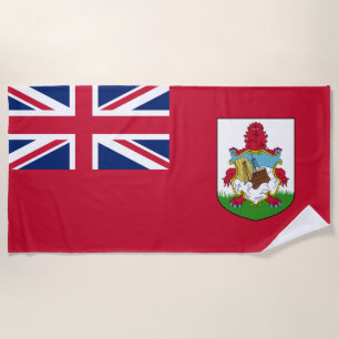 Toalla De Playa Bandera de las Bermudas (Bermudas) (Islas del Cari