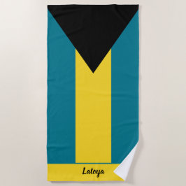 Toalla De Playa Bandera de las Islas Bahamas