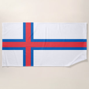 Toalla De Playa Bandera de las Islas Feroe