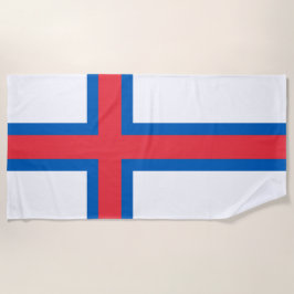 Toalla De Playa Bandera de las Islas Feroe