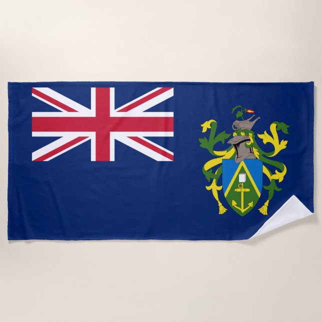 Toalla De Playa Bandera de las Islas Pitcairn (Anverso)