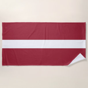 Toalla De Playa Bandera de Letonia