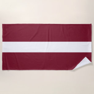 Toalla De Playa Bandera de Letonia